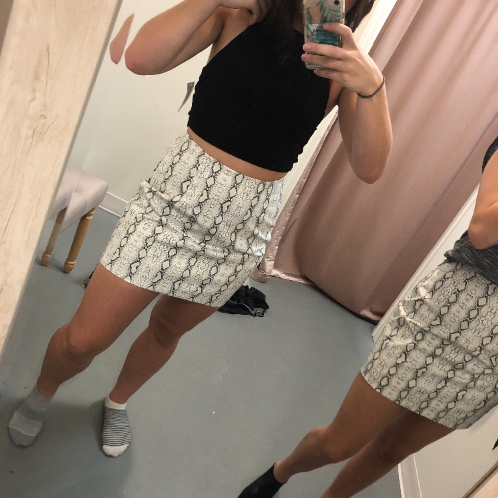 Snake skin skirt